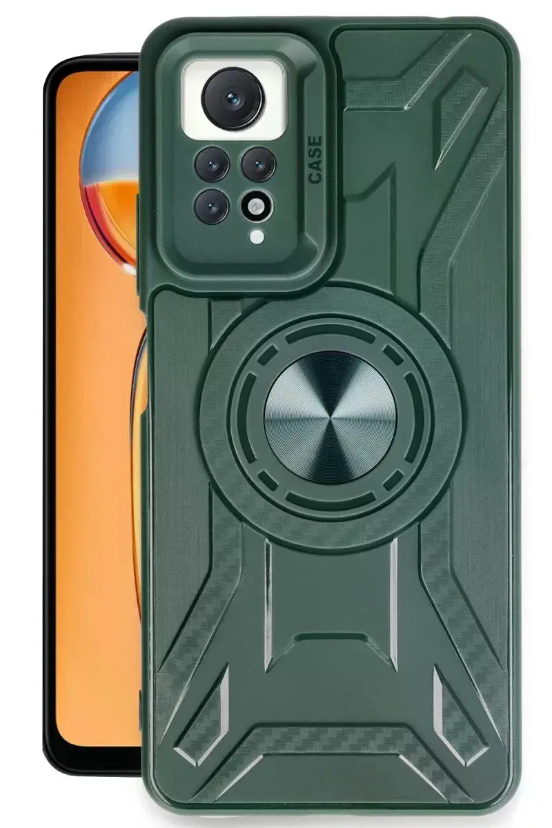 Xiao Red Note 12 Pro 4G Kılıf Lincoln Silikon - Koyu Yeşil