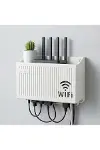 Duvar Tipi Wi-Fi Modem Saklama Kutusu(Beyaz) – Kablo Düzenleyici Router Raf Organizer-1