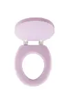 PEMBE YUMUŞAK KLOZET KAPAK BÜYÜK PUF 42x41 cm-2