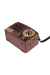 Küçük Boy Retro, Nostaljik, Ahşap Tasarım Bluetooth Hoparlörlü, Şarjlı, Taşınabilir Büyük Döndürüleb-5