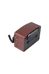Küçük Boy Retro, Nostaljik, Ahşap Tasarım Bluetooth Hoparlörlü, Şarjlı, Taşınabilir Büyük Döndürüleb-7