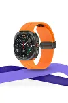 Watch 7 Ultra KR418 Tender Silikon Kordon - Koyu Yeşil-3