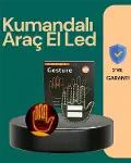 Kablosuz Kumandalı LED Jest Işığı – 3 Modlu Araba Arkası Mesaj Işığı, 203 LED ile Yüksek Parlaklık-1