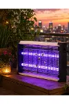 Ev Balkon Mutfak İçin Elektrikli Sinek Savar UV Işıklı Sessiz Lamba-1