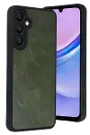 Samsung Galaxy A57 5G Aras Deri Kapak - Yeşil-1