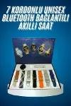 Unı Yuvarlak Ekranlı 7 Kordonlu Akıllı Saat GPS Destekli Çoklu Kordon Seçeneği-1