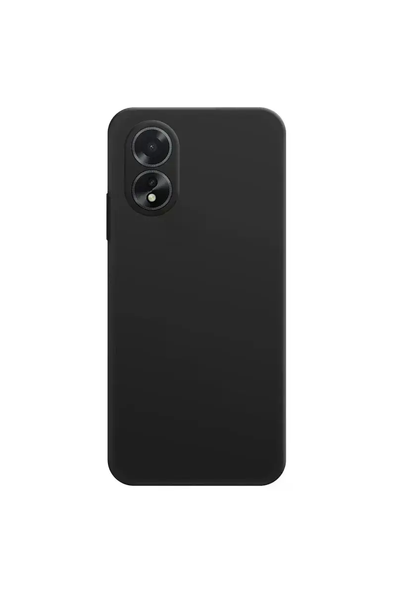 Oppo A38 Kılıf First Silikon - Siyah