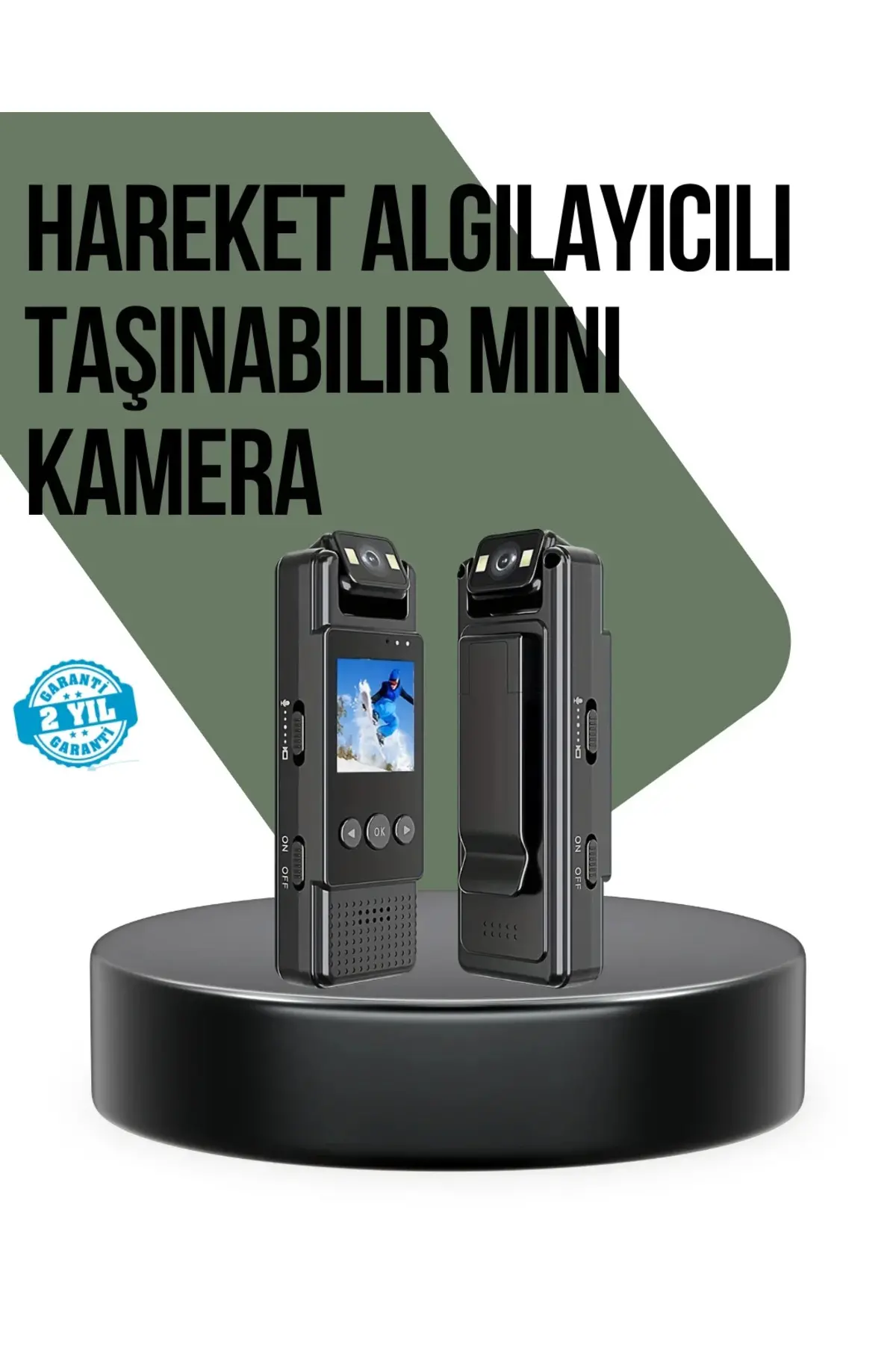 Gece Görüşlü Döngüsel Kayıt Destekli Mini Kamera