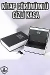 Büyük Boy Anahtarlı Kitap Görünümlü Gizli Kasa Çelik Kasa Altın Kasası-1