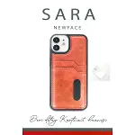 Apple İphone 11 Kılıf Sara Kartvizitli Deri Kılıf - Lacivert-5