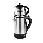 Cam Demlikli Elektrikli Çelik Çaycı Seti 1600W - 1.7LT - 0.7LT STM-5836-2