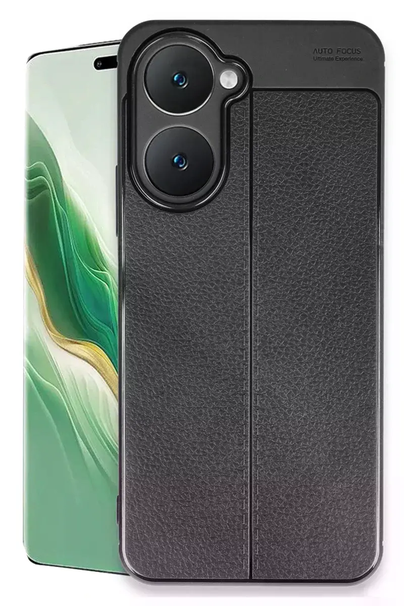 Vivo Y18 Kılıf Auto Focus Kapak - Siyah