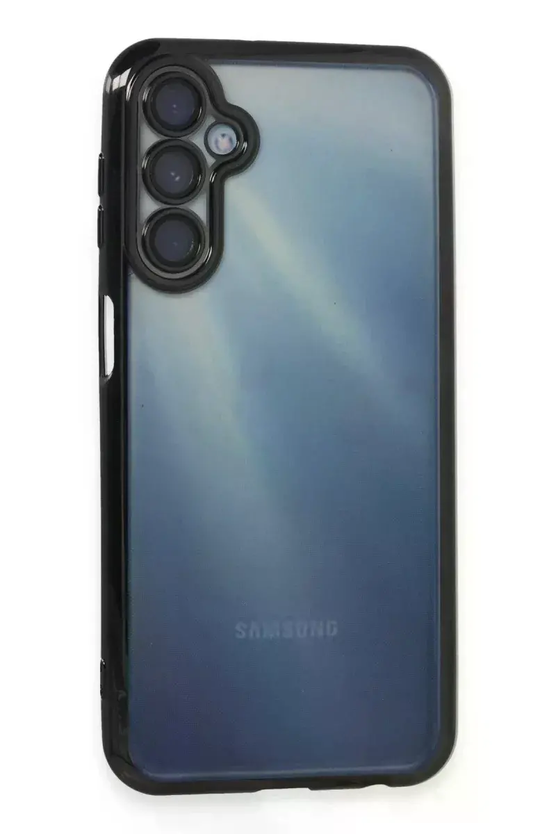Samsung Galaxy A55 5G Kılıf Razer Lensli Silikon - Siyah