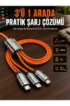 Yüksek Güç Aktarımı Sunan 6A Destekli Çoklu Bağlantı Şarj ve Veri Kablosu-1