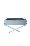 Paslanmaz Mangal Portatif Ayaklı - Standlı 70CM-3