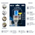 12 Adet Musluk Ucu Filtresi 6 Katmanlı - Taşlı 360° 16-19MM Tüm Musluklara Uyum Kireçlenme Yapmaz-1