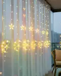 Hilal Yıldız LED Perde Işık Balkon Pencere ve Oda Dekorasyonu-1