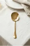 Gold Büyük Boy Paslanmaz Çelik Servis Kaşığı & Profesyonel Sunum Gereci 25 cm-2