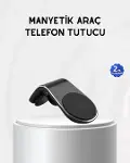Araç İçi Manyetik Telefon Tutucu Güçlü Klipsli ve 360 Derece Ayarlanabilir-1