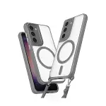 Samsung Galaxy S23 Kılıf Enka Magsafe Silikon Kılıf - Titan Gri-1