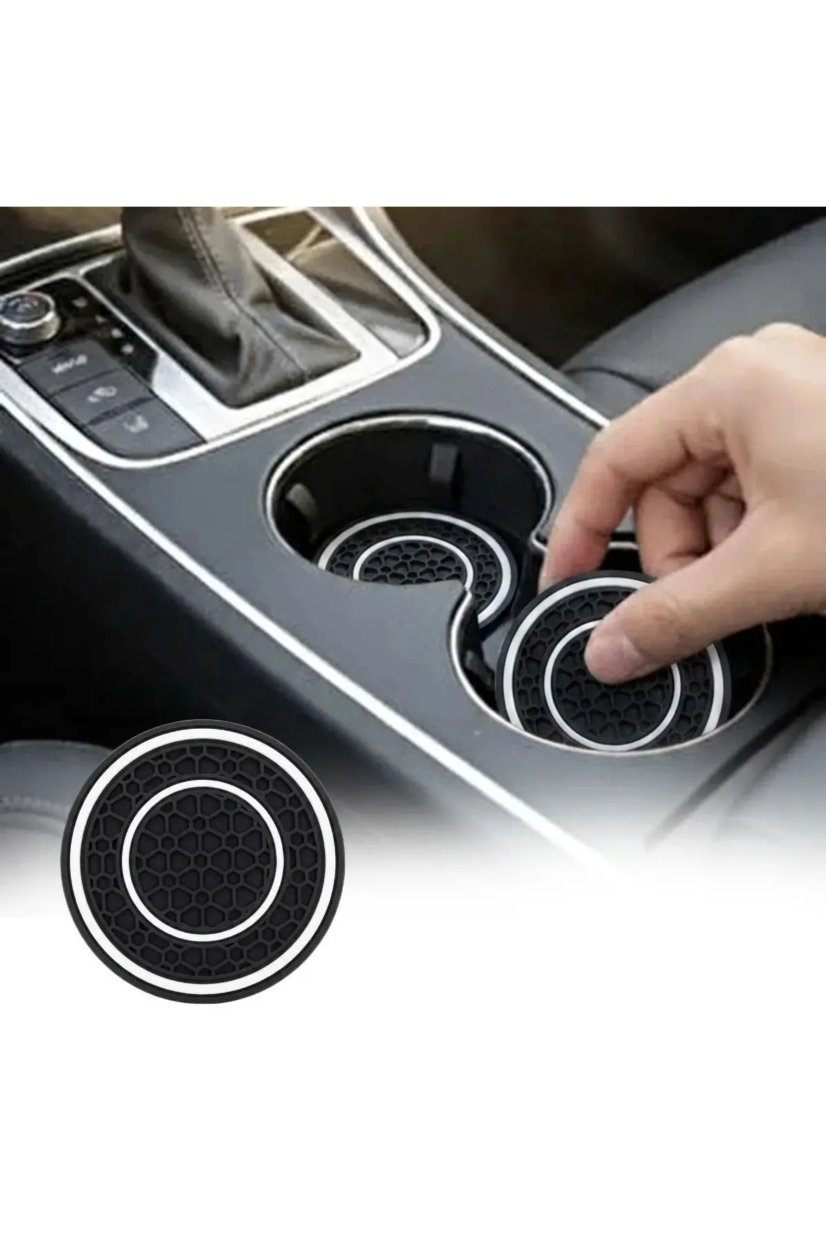 Silikon Araç Bardak Altlığı 70 mm – Kaymaz Telefon ve Para Tutucu Mat