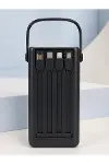 Yüksek Kapasiteli 50.000 mAh Powerbank 22,5 W Hızlı Şarj 4 Dahili Kablo LED Aydınlatma-8