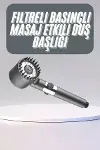 Yüksek Performanslı Masaj Etkili Su Tasarruflu Duş Başlığı Krom Kaplama Uzun Ömürlü-1