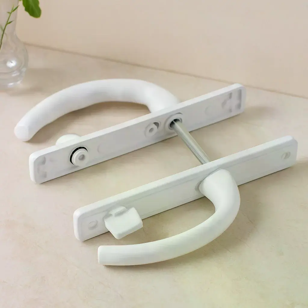 PVC Kilitli Banyo/WC Kapı Kolu Beyaz