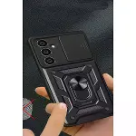 Samsung Galaxy A25 5g Kılıf Pars Lens Yüzüklü Silikon - Gold-6