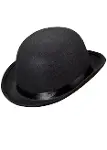 Charlie Chaplin Stil Yetişkin Şapkası – Siyah Melon Parti Şapkası-5