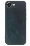 Apple iPhone 16E Kılıf Aras Deri Kapak - Lacivert-2