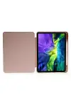 Apple iPad Pro 11 (2024) Kılıf Kalemlikli Mars Tablet Kılıfı - Rose Gold-2