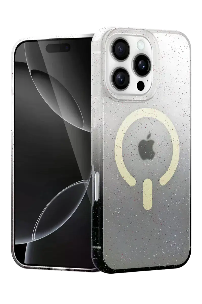 Apple iPhone 16 Pro Pummel Shiny Magsafe Kapak - Siyah