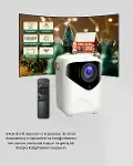 Taşınabilir 1080P HD Akıllı Projektör – 64GB Dahili Hafıza, 2GB RAM, Uzaktan Kumandalı-8