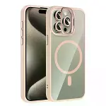 Joko Apple İphone 15 Pro Max Rem Lensli Magsafe Standlı Kapak - Pembe-2