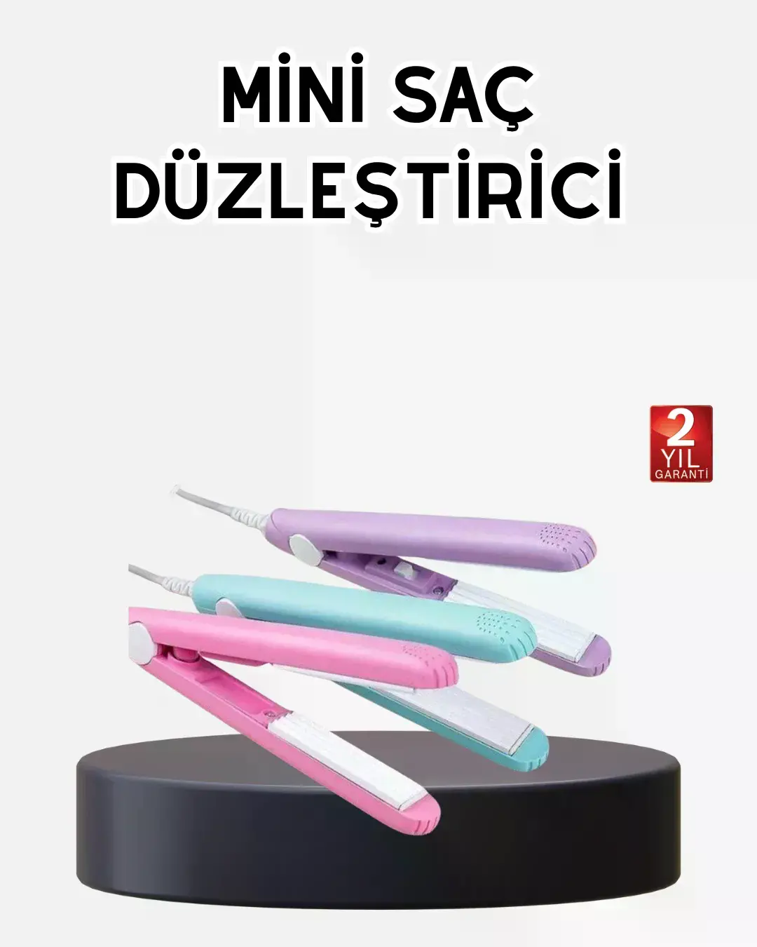 Seyahat Tipi Mini Saç Düzleştirici – Serak Kaplama, Hızlı Isınma, Kompakt Tasarım