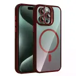 Joko Apple İphone 14 Pro Max Rem Lensli Magsafe Standlı Kapak - Bordo-1