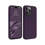 Apple iPhone 15 Pro Max Kılıf First Silikon - Mürdüm-2