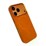 Joko Apple İphone 17 Pro Max Luno Deri Magsafe Kapak - Turuncu-2