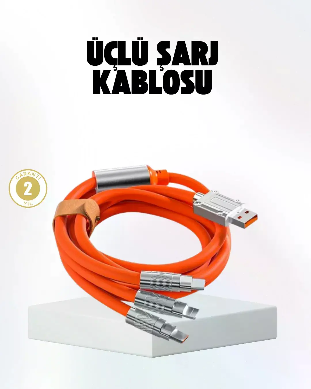 Hızlı Şarj Uyumlu Şarj Kablosu – Esnek Yapı, Güçlü Bağlantı, Yüksek Performans