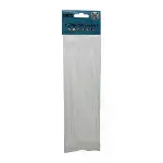 25PCS Beyaz 3.6X200MM Plastik Cırt Kelepçe-1