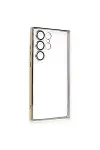 Samsung Galaxy S23 Ultra Kılıf Razer Lensli Silikon - Gold-2