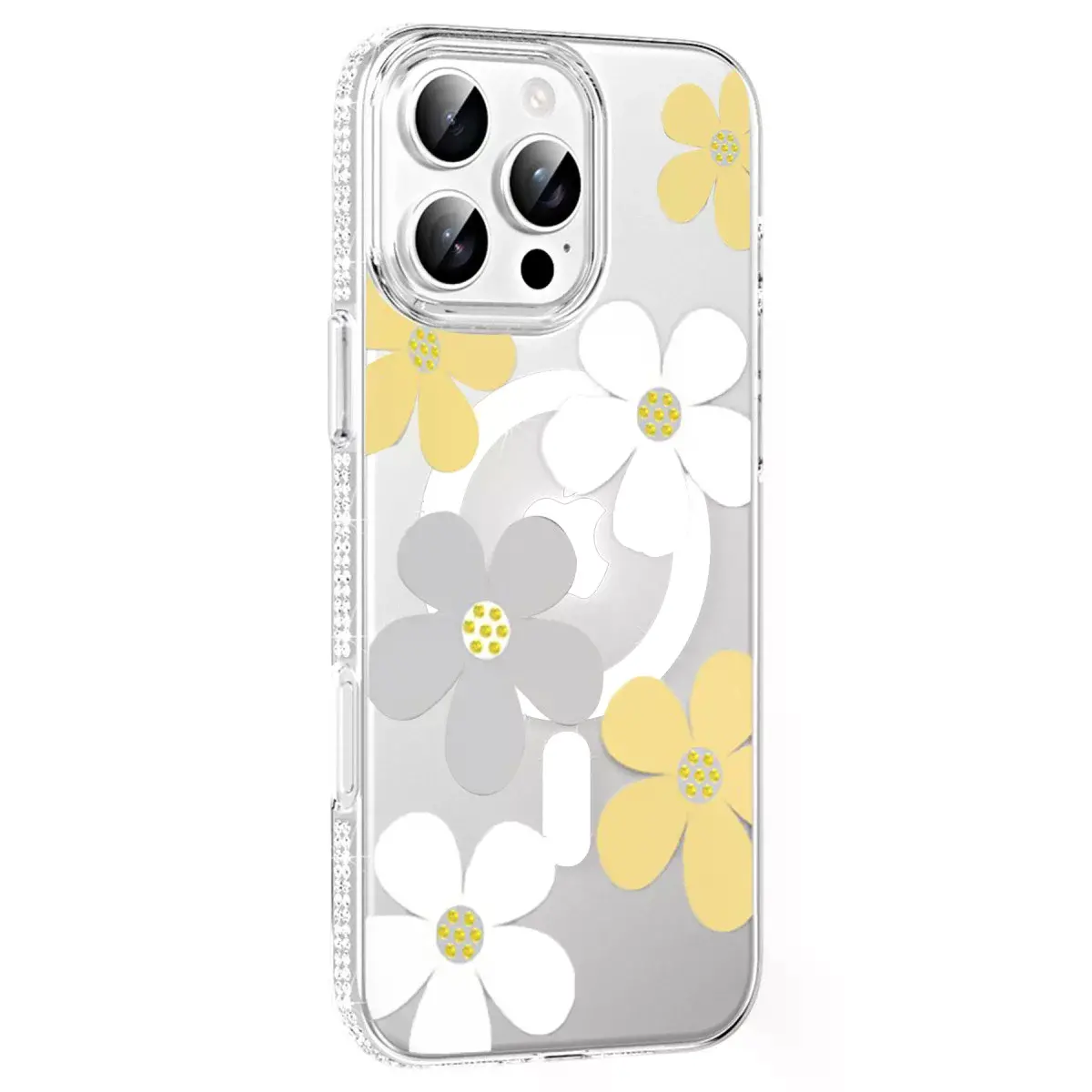 Joko Apple İphone 16 Pro Max Floral Magsafe Kapak - Sarı