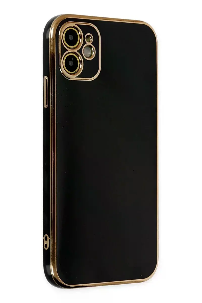 Apple iPhone 12 Kılıf Volet Silikon - Siyah