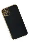 Apple iPhone 12 Kılıf Volet Silikon - Siyah-5