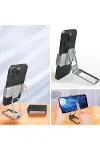 360 derece Dönen Tüm Telefon Tipleri İle Uyumlu Metal Telefon Standı Braket-4