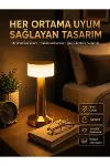 Kablosuz Renkli Masa ve Gece Lambası Altın Rengi Dokunmatik Led Lamba-2