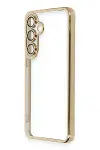 Samsung Galaxy S24 FE Kılıf Razer Lensli Silikon - Gold-2