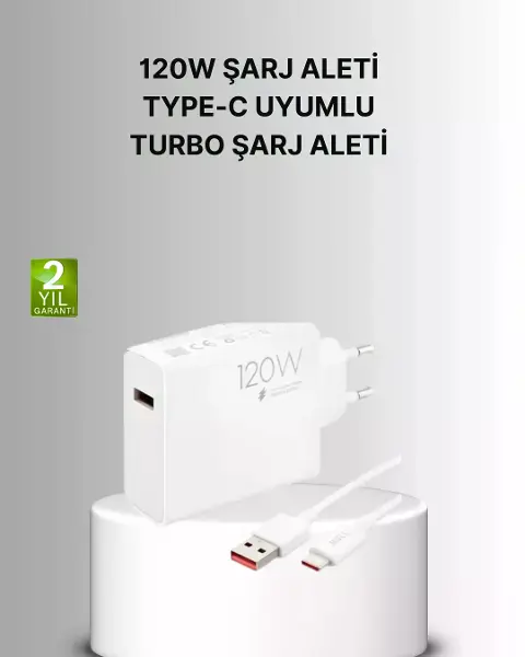 120W Turbo Akıllı Tanıma Çipli Hızlı Şarj Cihazı Taşınabilir ve Dayanıklı