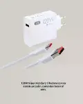 120W Turbo Akıllı Tanıma Çipli Hızlı Şarj Cihazı Taşınabilir ve Dayanıklı-4